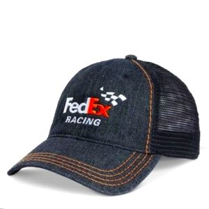 FedEx Racing Denim Embroidered Cap Hat Nascar